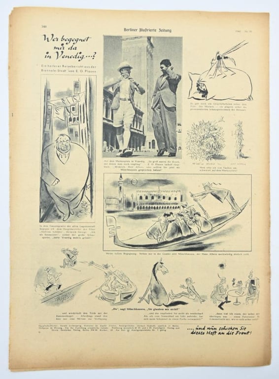 German Berliner Illustrierte Zeitung Newspaper 1942