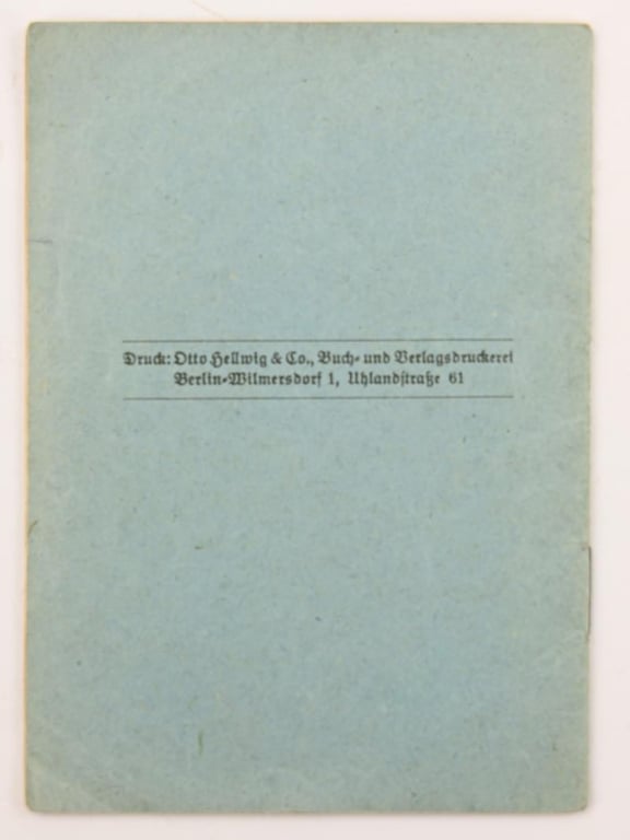 German Hitler Youth Shooting Badge with Portrait Picture and Shooting Booklet.