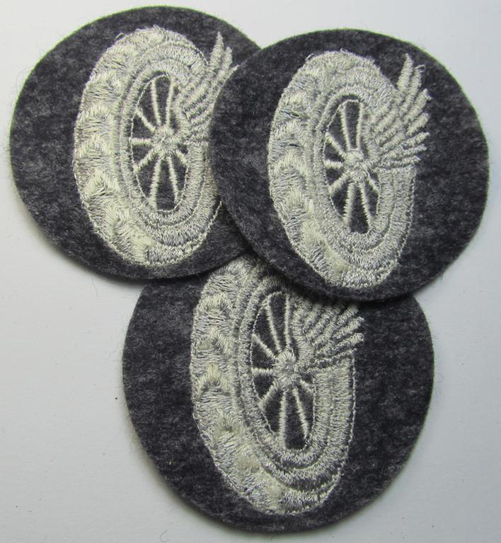 WH (Luftwaffe) machine-embroidered, trade- ie. special-career ie. proficiency patch (ie. 'Laufbahn- o. Tätigkeitsabzeichen') as was specificallly intended for usage by: 'Schirrmeister/Geräteverwalter (K)'
