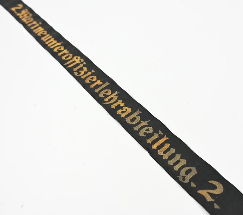 German KM Cap-Tally '2.Marineunteroffizierlehrabteilung 2''