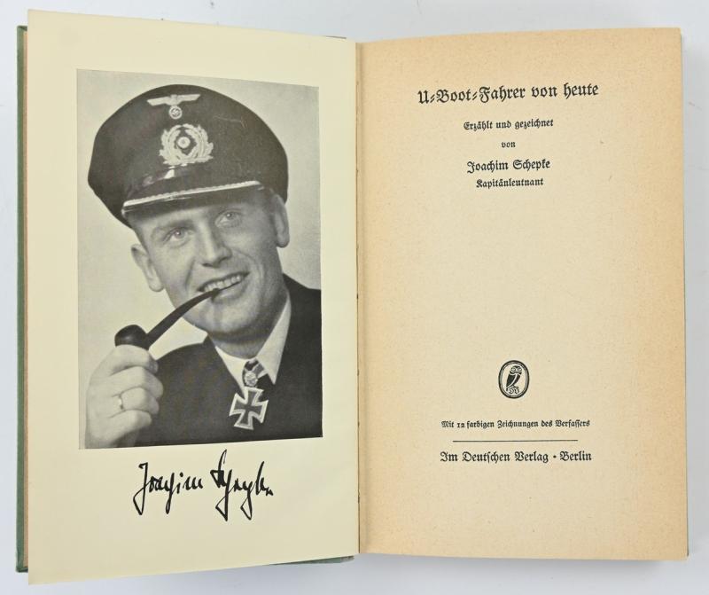 German KM Book 'U-boot Fahrer von Heute' Joachim Schepke