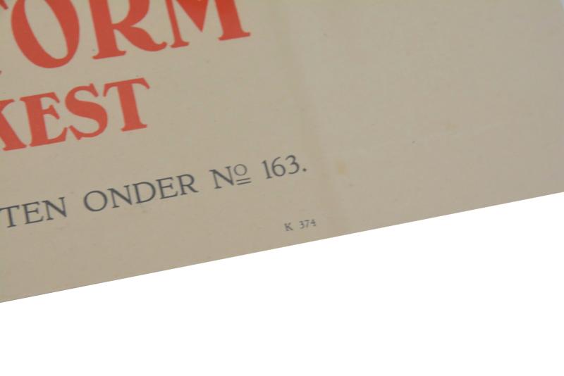 Dutch NSB/ Jeugdstorm Poster 'de Ruyter cantate'