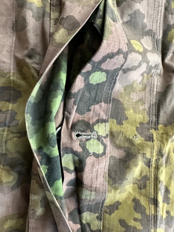 WWII German Waffen SS Zeltbahn Oak Leaf pattern