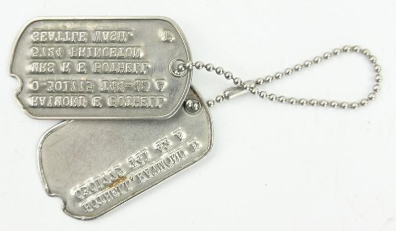 US WW2 Dog-Tag Set of 'Raymond E. Bothell'