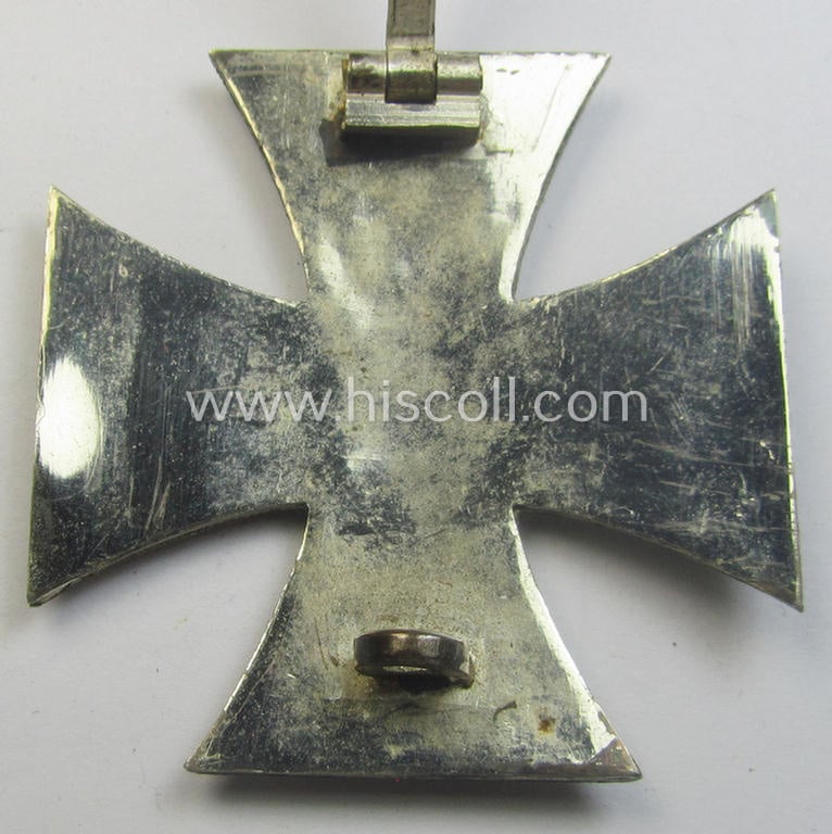 WWI-period, Iron Cross 1st class (or: 'Eisernes Kreuz 1. Klasse') being a very nicely preserved- (albeit typical non-maker-marked!) example that came stored in its period-etui