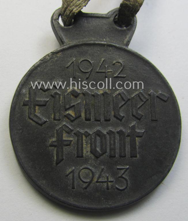 WH 'Gebirgsjäger'-related item: a semi-official, commemorative-medal (ie. talisman or 'Url') entitled: 'Eismeerfront - 1942-1943'