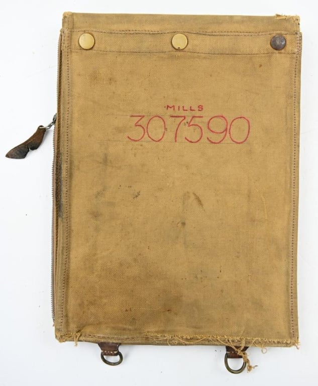British WW2 Officer Mapcase 'Caen Normandy'