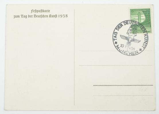 German Postcard 1938 Tag der Deutschen Kunst