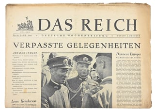 German Newspaper “Das Reich” October 1942