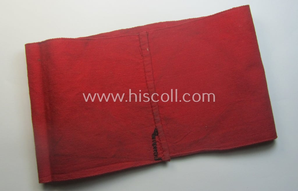 N.S.D.A.P.-related party-armband (ie. 'Armbinde') being of the 'entirely woven'-pattern