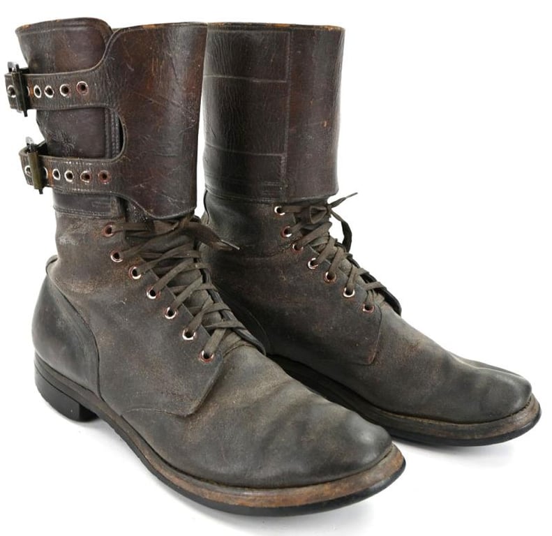US WW2 Double Buckle Combat Boots