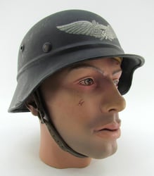 M40 ‘beaded’ Luftschutz steel helmet hkp64
