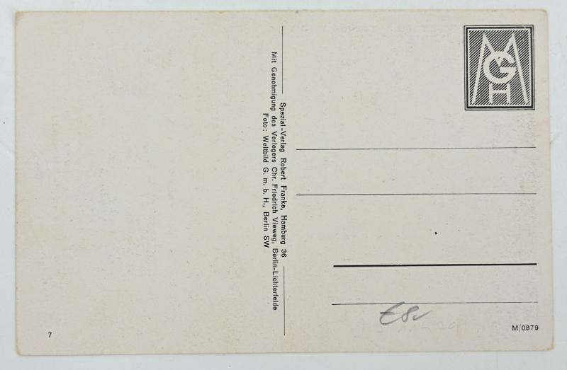 German LW postcard 'wir fahren gegen England!'