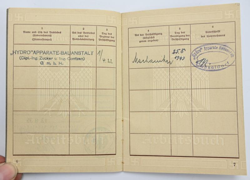 German Third Reich Workerspass