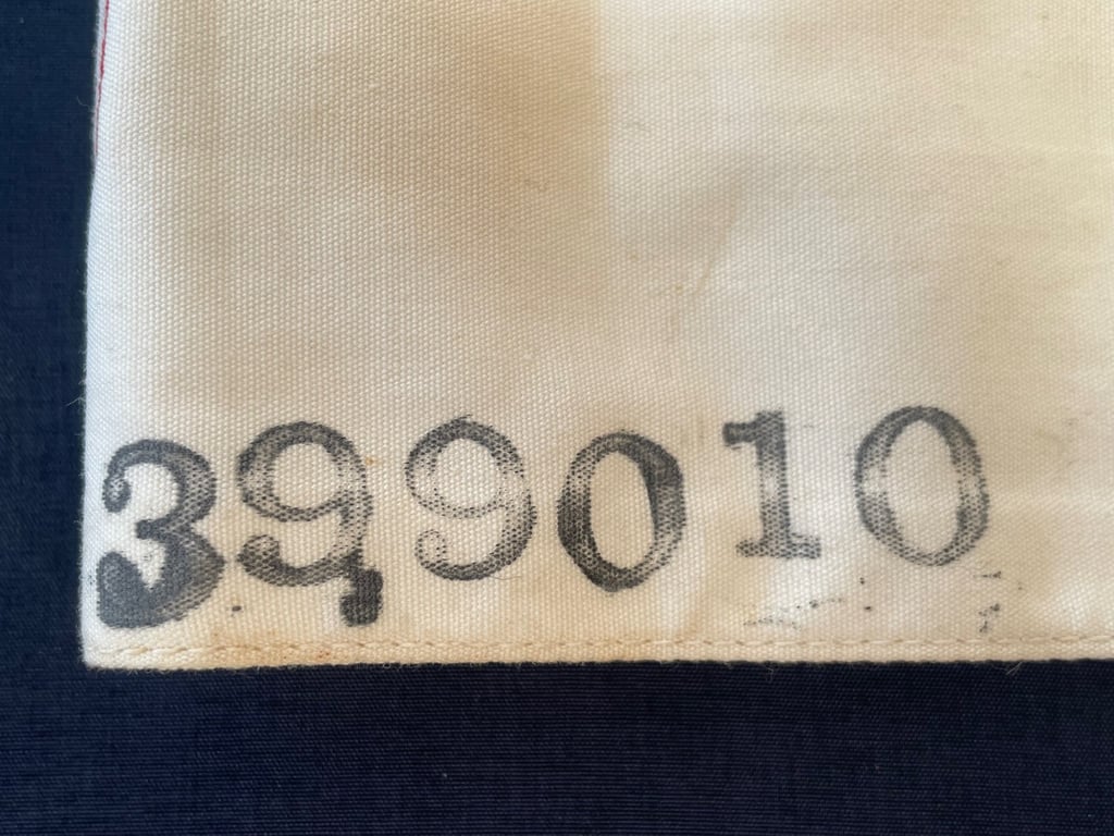 ORIGINAL WW2 US RED CROSS ARM BAND GIFTED TO FRANCE