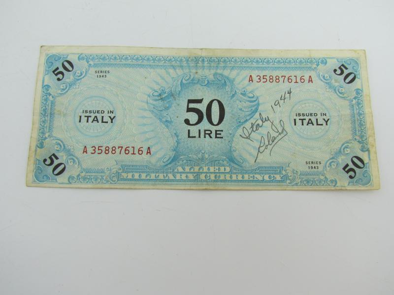 Allied Forces money for Italy