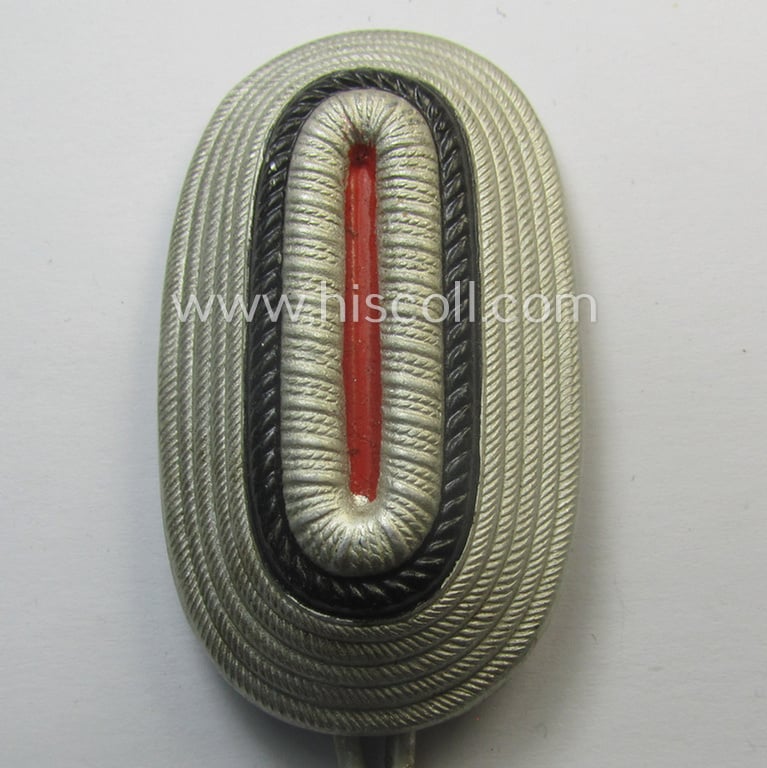 'Standard-issue'-pattern, aluminium-based 'Polizei'- (ie. police) 'Tschako'-cap-cocarde as intended for usage on the various 'Polizei' (ie. police) 'Tschakos'