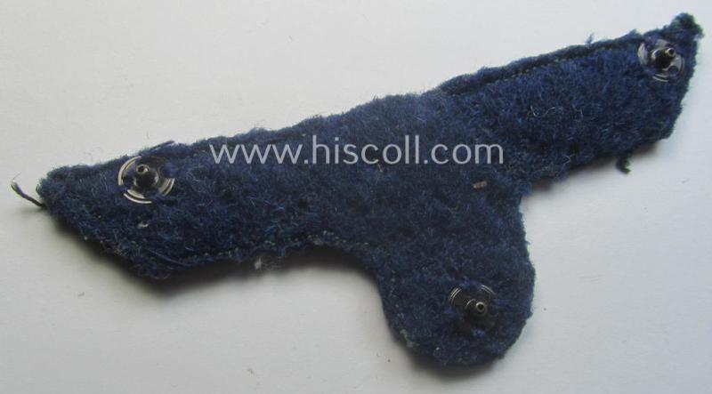 Interesting, WH (Kriegsmarine) breast-eagle (ie. 'Brustadler für Mannschaften u. Uffz. der Kriegsmarine') being a 'standard-pattern'- and neatly machine-embroidered example that comes in a moderately used- ie. carefully tunic-removed, condition