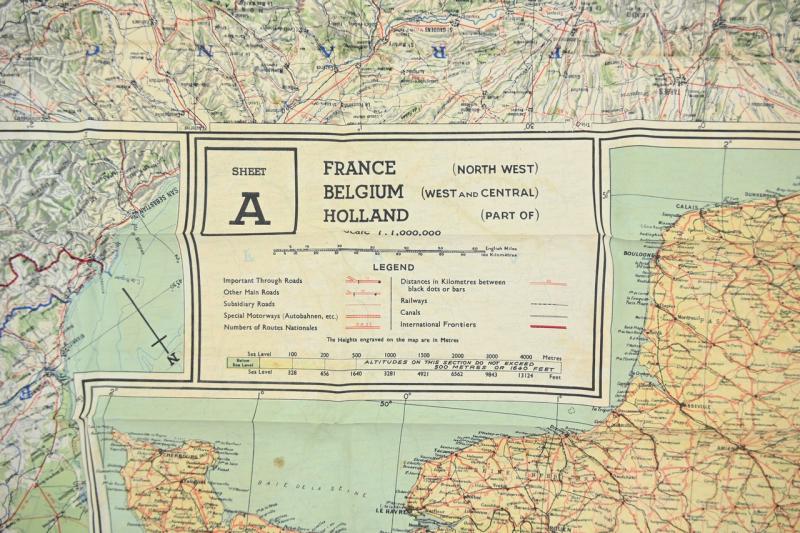 USAAF WW2 Pilot Escape Map 43A/B