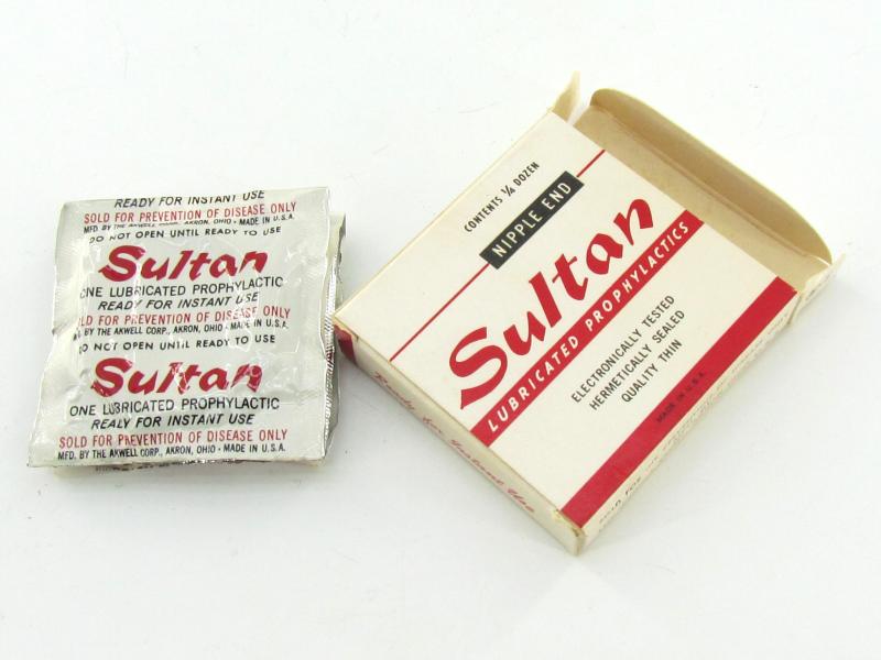 US WWII era Full pack of sultan condoms