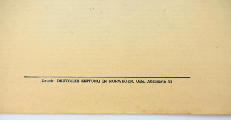 German WW2 Soldiers in Norway Booklet Roman