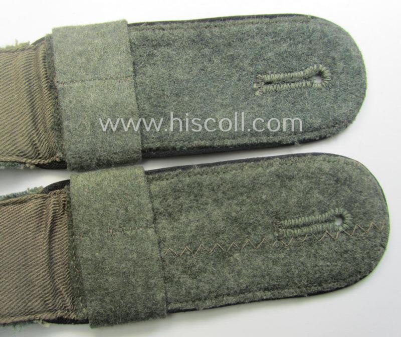 Pair of early- (ie. mid-) war-period WH (Heeres), 'M40'- (ie. 'M43-) pattern 'cyphered' EM-type shoulderstraps (with firmly-attached 'Überschuben'!): 'Soldat u. Mitglied des Pionier-Batallions 142'