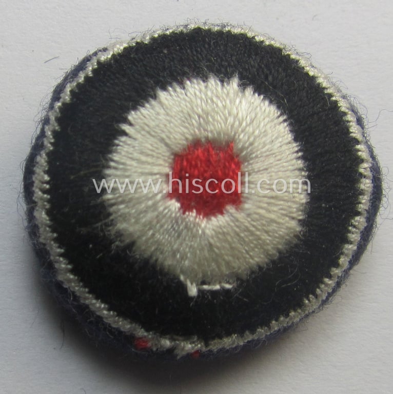 'Virtually mint- ie. unissued', WH (Luftwaffe) cap-eagle and cocarde-set as was specifically intended for usage onto the LW side-caps (ie. 'Schiffchen') or M43-field-caps ('Einheitsfeldmützen')