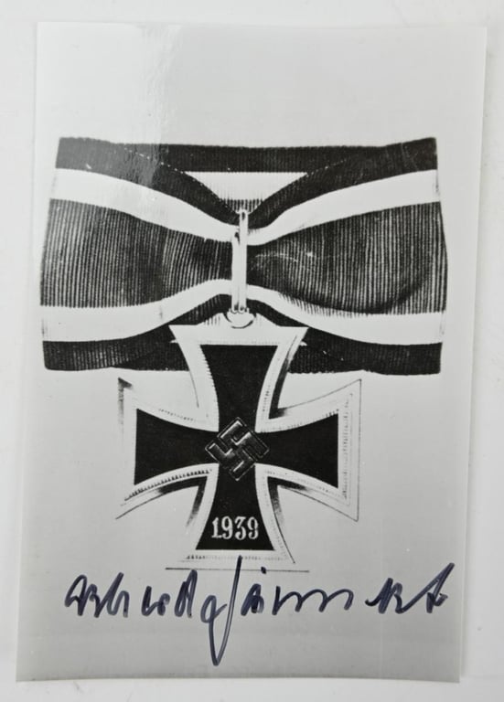 Signature of Luftwaffe KC-OLC&S Recipient 'Erhard Jähnert'