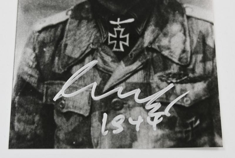Signature of Wehrmacht Heer KC Recipient 'Wolfram Kertz'