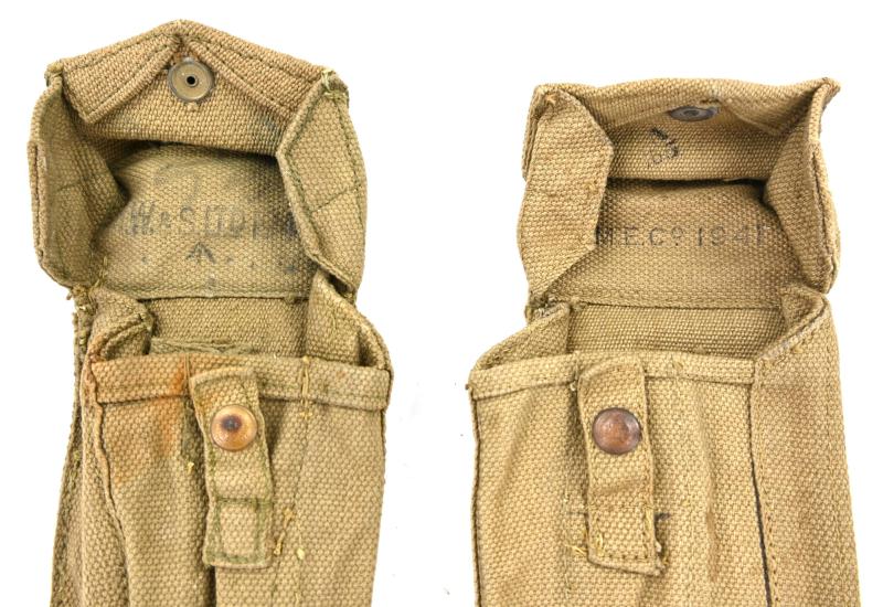 British WW2 Lancaster Magazine Pouch Set