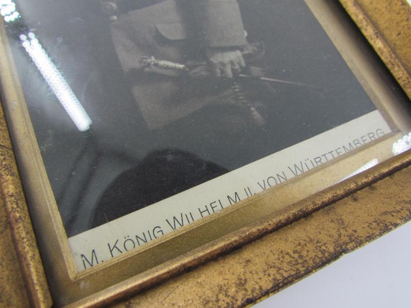 King Wilhelm II From Württemberg Picture in Frame