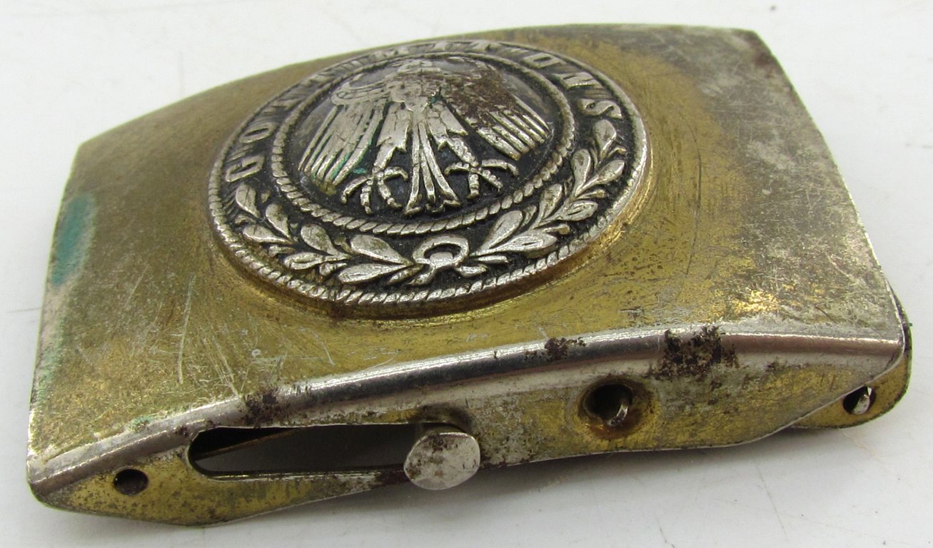 Reichswehr Small Brass EM/NCO Belt Buckle.