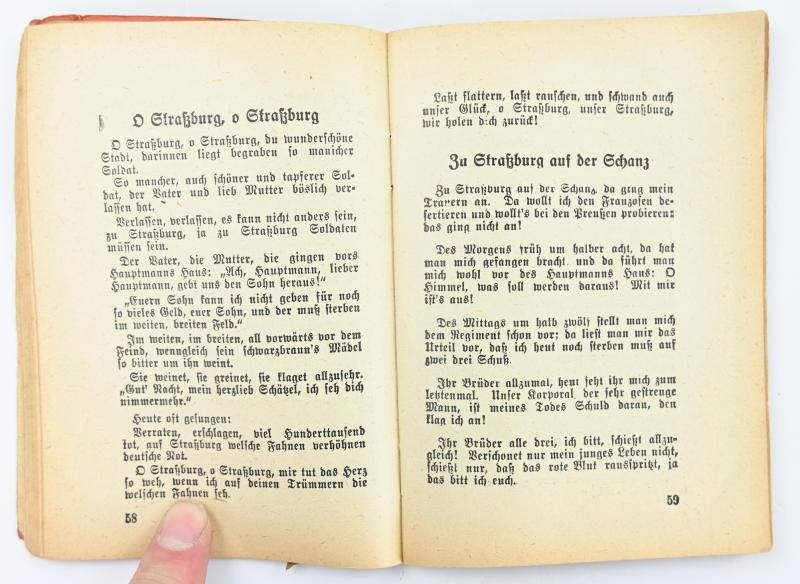 German HJ Songbook 'Uns geht die Sonne nicht unter'