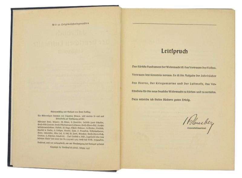 German LW Yearbook 1937