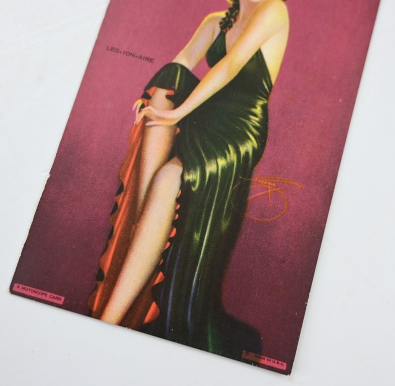 US WW2 Pin-Up Card