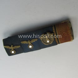 4-pieced ribbon-bar (ie. 'Feld-o. Bandspange') showing resp. two...