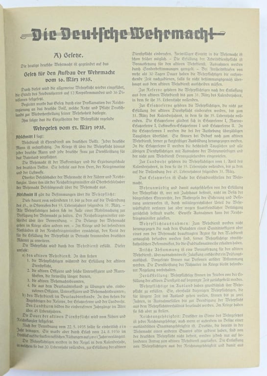 German Cigaretalbum 'Die Deutsche Wehrmacht'