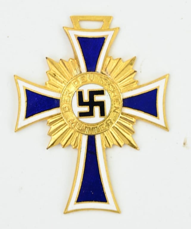 German Mother's Cross in Gold with case