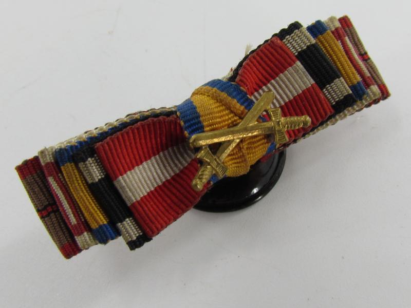 German 5 Piece Ribbon Bar , Button Variant