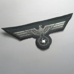 WH (Heeres) breast-eagle as executed in 'BeVo'-type, 'flat-wire'-weave-pattern...