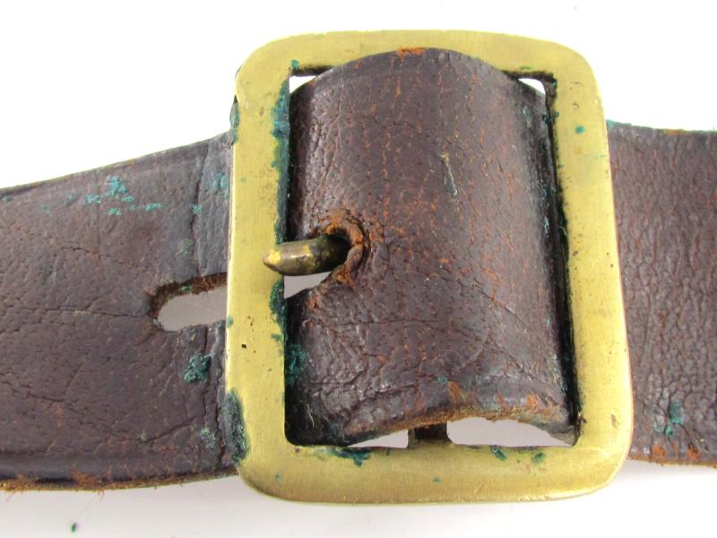 British WWII Leather Belt Maker Marked 1943