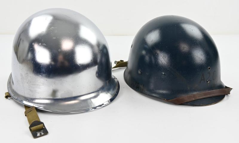 US WW2 Chromed Swivel Bale Helmet 'Schlueter'