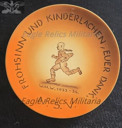 NSV Orange ceramic plate is from the 1933-1934...