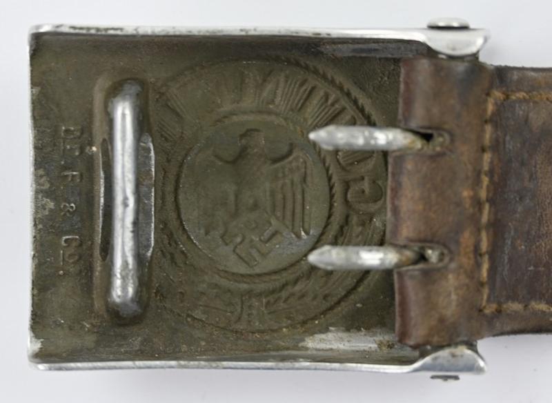 German WH Beltbuckle with Tab 'Dr.Franke & Co'