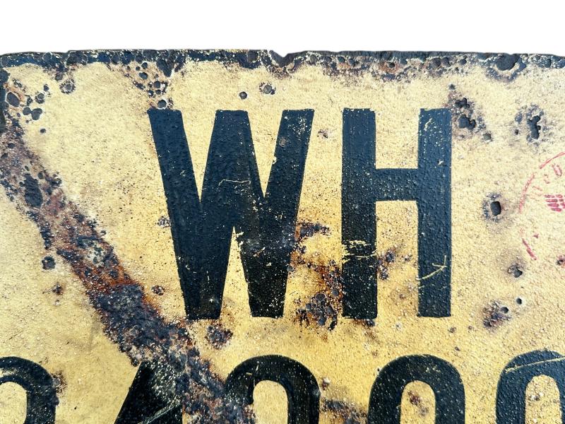 Wehrmacht License Plate for Trailer