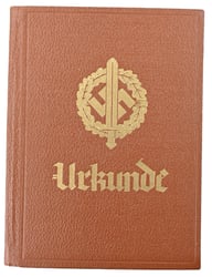 German SA Sports Certificate / Booklet