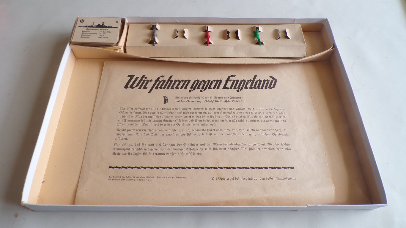 Wir fahren gegen Engeland Board Game (1940)
