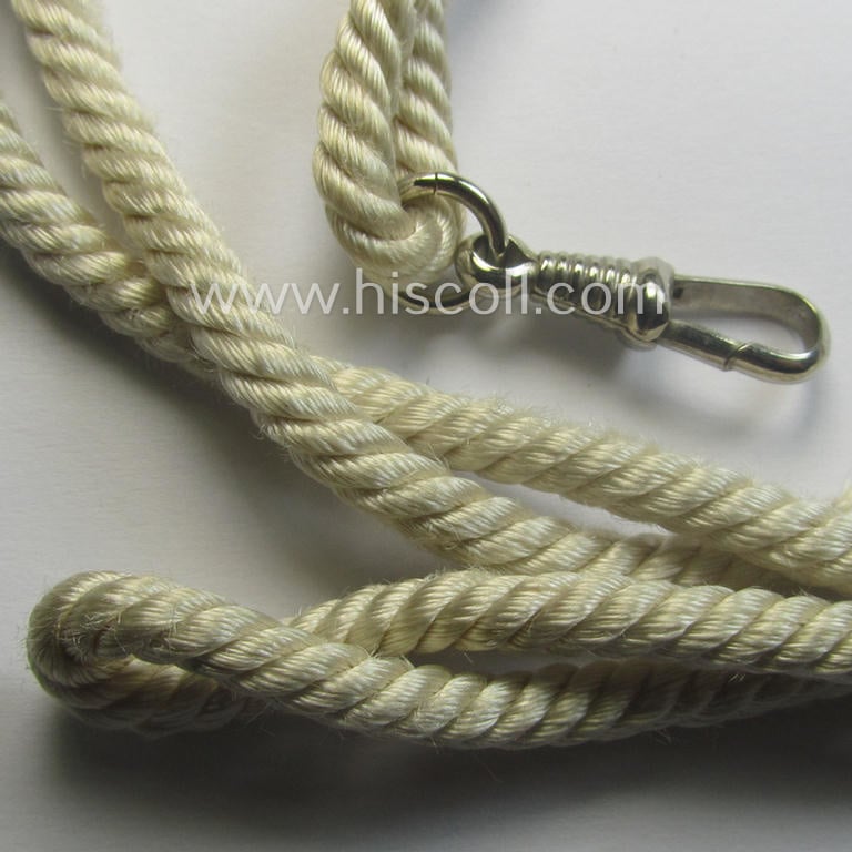 Attractive - and actually scarcely encountered! - so-called: HJ/DJ u. BDM/JM-'leaders-lanyard' (ie. 'Führerschnur') as was intended for usage by a: 'HJ-Stammführer o. HJ-Oberstammführer'