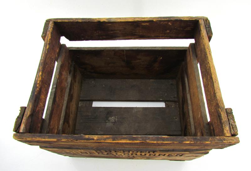 Wooden water Bottle Crate 1941