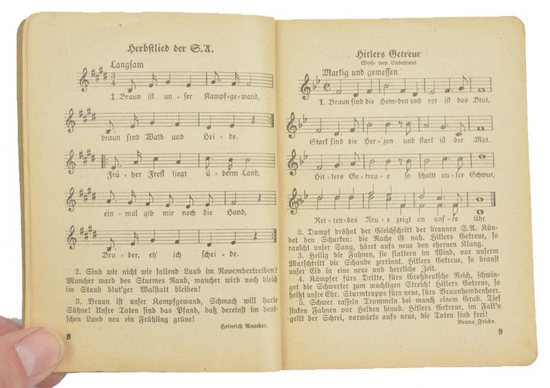 German NSDAP Songbook 1934